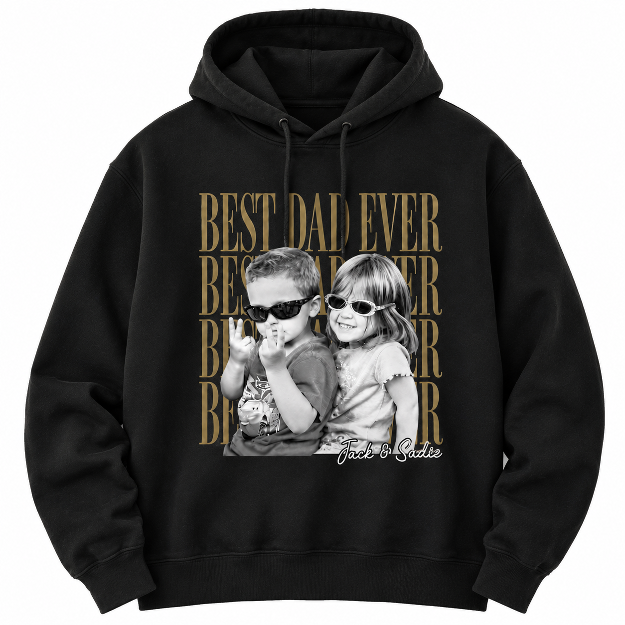 Personalized Dad Photo T-Shirt/Sweatshirt/Hoodie – Custom Father’s Day Gift from Kids