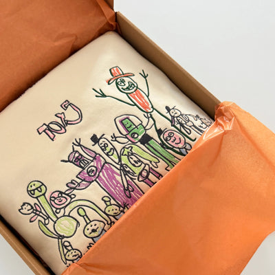 🎨Custom Embroidered Sweatshirt from Kids' Artwork | Personalized Family Keepsake