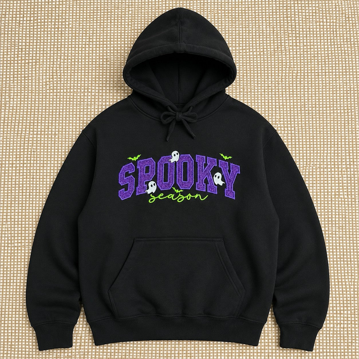 Spooky Season Embroidered Sweatshirt/Tshirt/Hoodie – Cute Halloween Ghost Crewneck