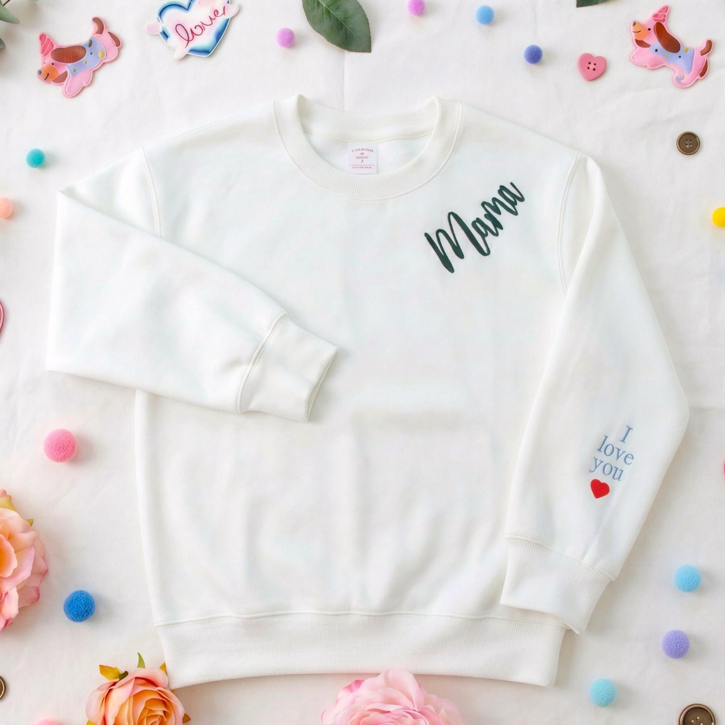 Mama Multi-pack: Embroidered Crewneck Sweatshirts & Hoodies