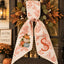 Personalized Halloween Wreath Sash, Custom Ghost & Initial Door Wreath Decoration
