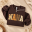 Personalized Halloween Mama Sweatshirt, Custom Name Mom Shirt, Vintage Fall Halloween Sweatshirt, Patchwork Gingham Mama Shirt, Grandma Nana Mimi Auntie Lolly Shirt, Halloween Gift