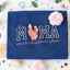Custom Gift for Mom with Embroidered Mama Wears Her Heart on Her Sleeve, Photo Portrait Sweatshirt or Hoodie