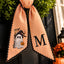 Personalized Halloween Wreath Sash, Custom Ghost & Initial Door Wreath Decoration