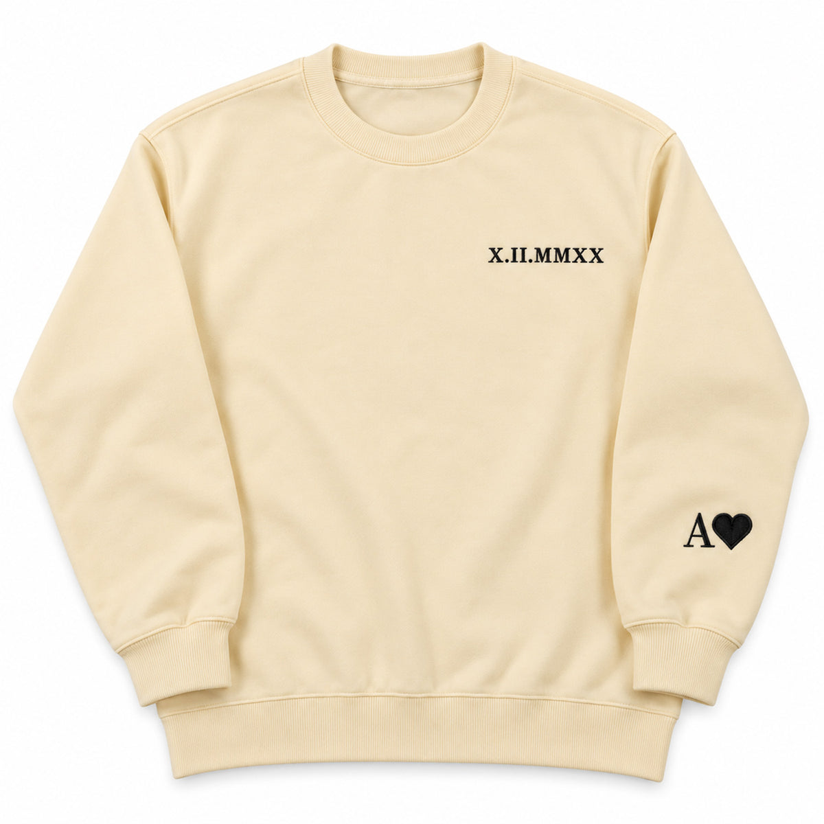 Custom Roman Numeral Date Couple's Hooide💕Sweatshirt
