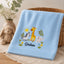 Personalized Baby Name Blanket – Floral Embroidered Newborn Keepsake Gift