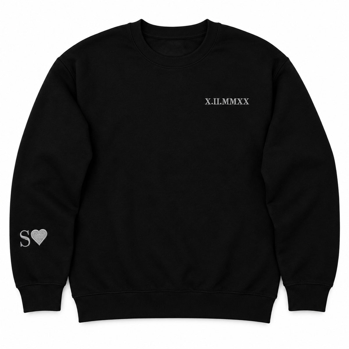 Custom Roman Numeral Date Couple's Hooide💕Sweatshirt
