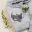 Personalized Pet Biting Drawstring Hoodie – Custom Cat Dog Embroidered Sweatshirt