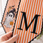 Personalized Halloween Wreath Sash, Custom Ghost & Initial Door Wreath Decoration