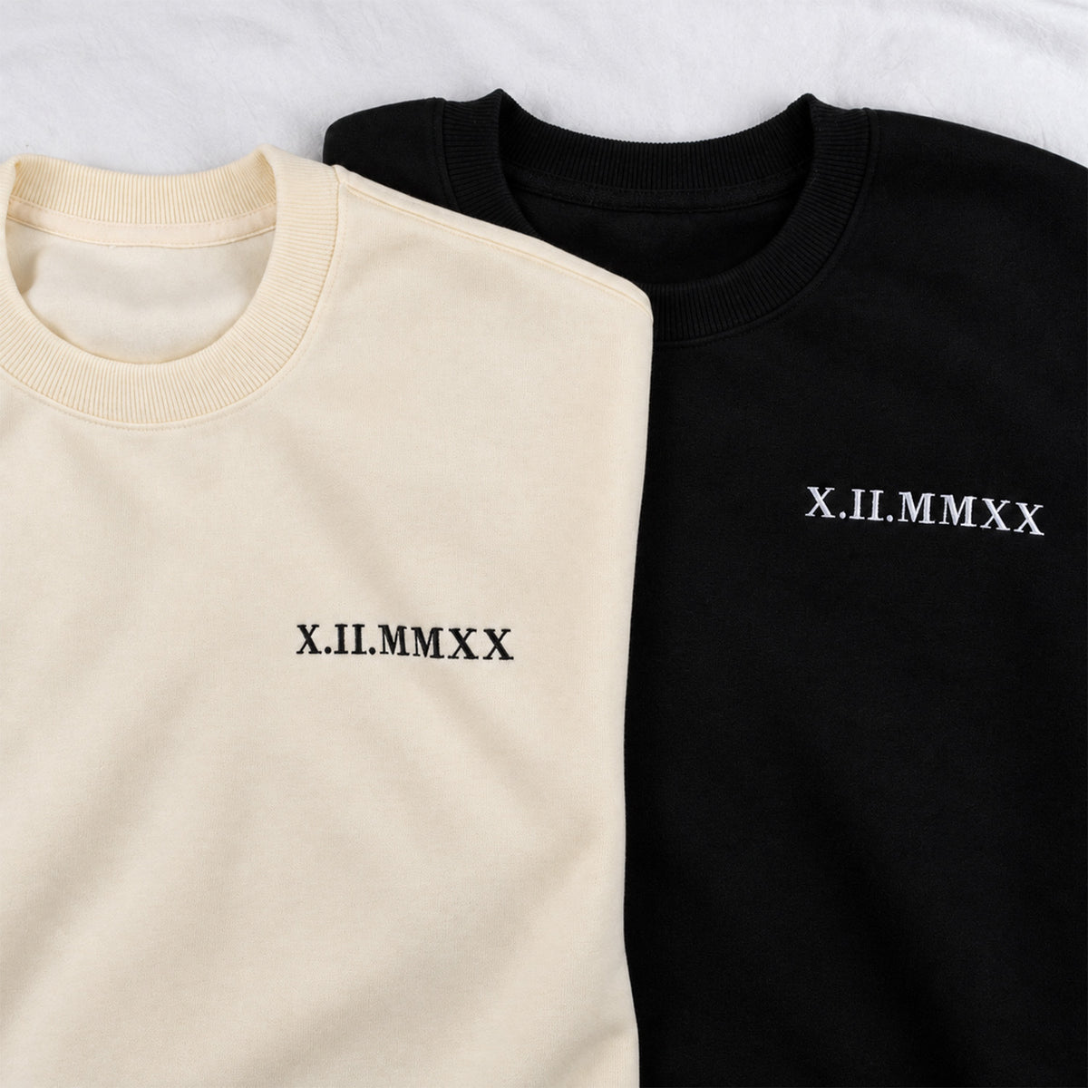 Custom Roman Numeral Date Couple's Hooide💕Sweatshirt