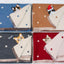 Custom Pet Bite-the-Corner Embroidered Scarf – Personalized Christmas Heart Pattern Scarf