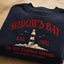 Widow's Bay Tourist Embroidered Sweatshirt, Vintage Haunted Town Travel Pullover, Funny Retro Horror Crewneck, Spooky Season Gift