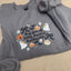 Cute Halloween Embroidered Sweatshirt/Hoodie/Tshirt – Spooky Season Ghost Pumpkin Cozy Crewneck for Women