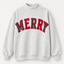 Merry Christmas Plaid Letter Sweatshirt & Hoodie – Red Green Holiday Graphic Mock Neck Pullover, Cozy Oversized Christmas Gift