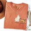 Off to Walk My Dog - Personalized Halloween Pet Shirt, Custom Text & Pet Portrait Ghost Tee for Pet Lovers