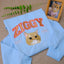 Personalized Embroidered Sweatshirt with Pet Portraits and Names