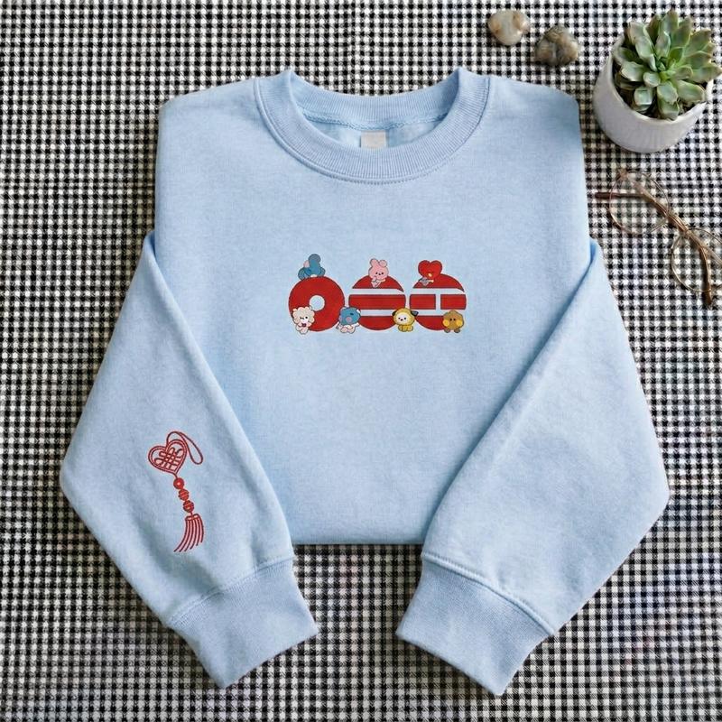 Embroidered Ari.rang Sweatshirt & Hoodie – World Tour Graphic Crewneck Pullover, Cute Music Fan Gift, Unisex Concert Apparel