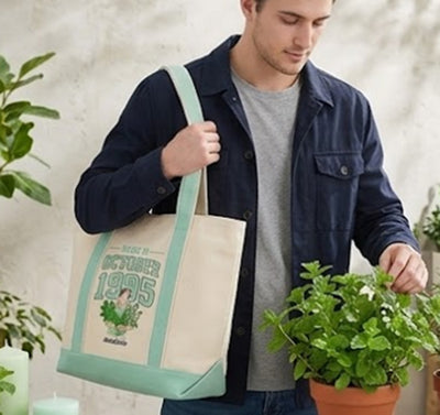 Custom 30th Birthday Gift Bag with Embroidered Portrait from Photo, Birthday Gifts for Her