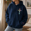 Created With a Purpose Embroidered Sweatshirt – Christian Cross Faith Crewneck & Hoodie