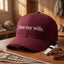 Custom I Love My Wife Dyed Hat, Embroidered Gift for Husband, Funny Hat