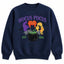 Hocus Pocus Witches Embroidered Sweatshirt – Halloween Witch Cauldron & Spooky Season Crewneck
