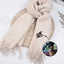 Custom Pet Portrait Embroidered Scarf, Personalized Dog & Cat Scarf, Unique Christmas Gift for Pet Lovers