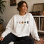 Cute Halloween Icons Embroidered Sweatshirt – Pumpkin Ghost Fall Crewneck & Hoodie