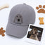 Custom Dog Photo Embroidered Dad Hat with Name, Personalized Dog Face Hat, Dog Mom Gift, Dog Dad Gift