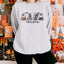 Tricotri Halloween Embroidered Crewneck Sweatshirt, Spooky Unisex Embroidered Sweater