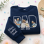 Custom Photo Portrait Embroidery Sweatshirt/Hoodie, Gift For Dad/Mom/Family