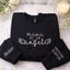 Custom Memorial Embroidered Sweatshirt, Personalized [Relationship] of an Angel Crewneck, Name & Dates on Sleeves, In Loving Memory Gift