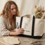 Personalized Mom Tote Bag with Embroidered Portrait fom Photo, Unique Mother's Day Gifts