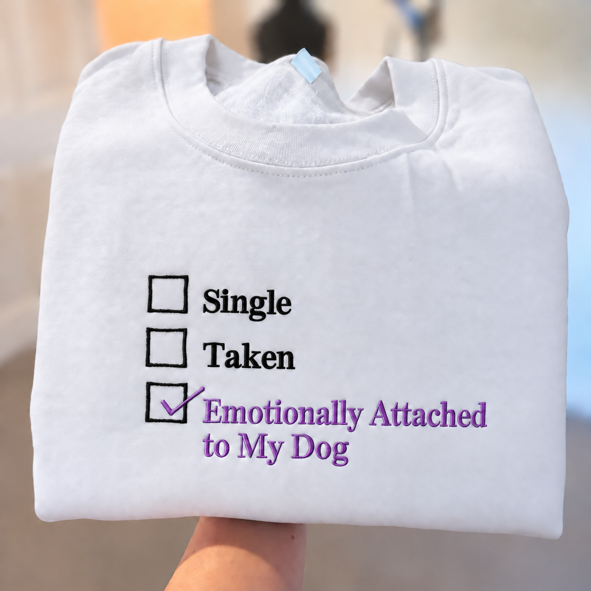 Custom Mentally Taken Embroidered Sweatshirt, Personalized Name Crewneck, Funny Relationship Status Shirt, Custom Text Gift