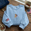 Custom Dog Embroidered Hoodie & Sweatshirt, Personalized Dog Breed and Country Flag Pullover, Patriotic USA Pride Crewneck, Gift for Dog Lovers