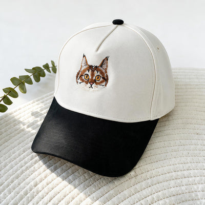 Custom Dog Portrait Embroidered Cap, Personalized Cat Photo Hat, Turn Your Pet Picture Into a Hat
