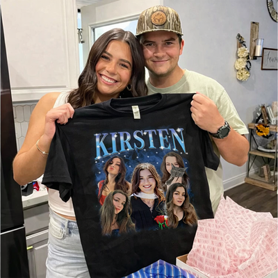 Custom Vintage Tee For Couple