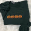 Pumpkin Embroidered Sweatshirt/Hoodie/Tshirt– Cute Halloween Crewneck For Spooky Season