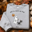 Off to Walk My Dog - Personalized Halloween Pet Shirt, Custom Text & Pet Portrait Ghost Tee for Pet Lovers