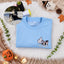 Custom Pet Ghost Walking Embroidered Halloween Shirt, Personalized Pet Photo Comfort Colors Tee, Funny Spooky Pet Lover Gift