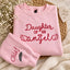 Custom Memorial Embroidered Sweatshirt, Personalized [Relationship] of an Angel Crewneck, Name & Dates on Sleeves, In Loving Memory Gift