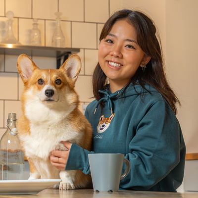 Embroidered Pet Portrait Organic Hoodie/Sweatshirt