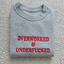 Funny Slogan Red Overworked & UnderFuker TShirt, Sweatshirt, Hoodie, Unisex Streetwear