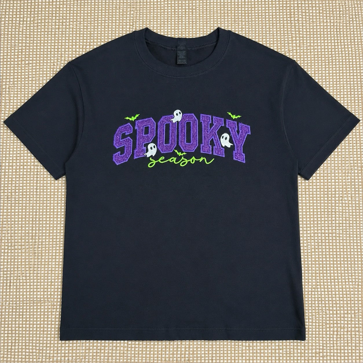 Spooky Season Embroidered Sweatshirt/Tshirt/Hoodie – Cute Halloween Ghost Crewneck