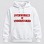 Overworked & Underfucked Embroidered Sweatshirt – Funny Adult Humor Crewneck, Sarcastic Work Life Gift