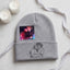 Custom Couple Beanie with Embroidered Portrait from Photo, His and Her Anniversary Gifts