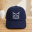 Custom Pet Photo Embroidered Hat with Name, Personalized Dog & Cat Portrait Cap, Pet Lover Gift, Pet Mom Gift, Pet Dad Gift