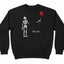 Well Shit Skeleton Balloon Embroidered Sweatshirt