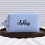 Embroidered Cosmetic Bag: Personalized Monogram Toiletry Bag, Bridesmaid Makeup Bag, Bridal Shower Gift