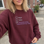 Custom Mentally Taken Embroidered Sweatshirt, Personalized Name Crewneck, Funny Relationship Status Shirt, Custom Text Gift