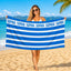Custom Beach Towel | Personalized Name or Photo | Mahjong Design, Pool, Beach & Vacation Gift